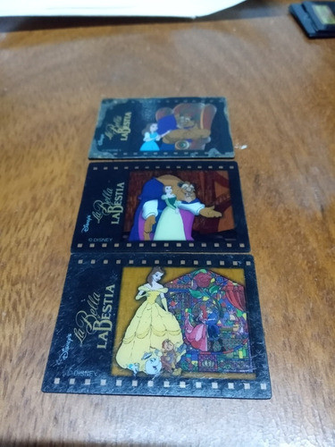 Tazos Películas Disney La Bella Y La Bestia ,7-8-9 ,año1996. 0