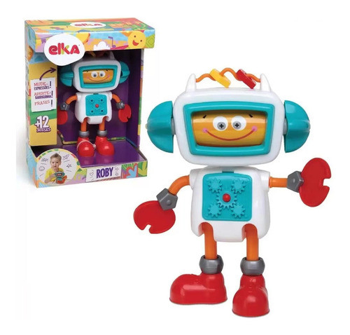 Robô De Atividades Roby Muda Expressão - Elka 671 0