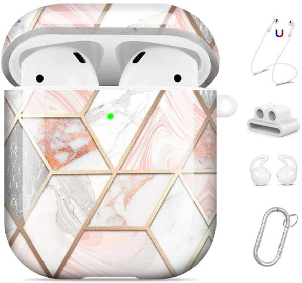 Estuche Rígido Apple AirPods 1 Y 2(funda De Carga, Llavero) 0