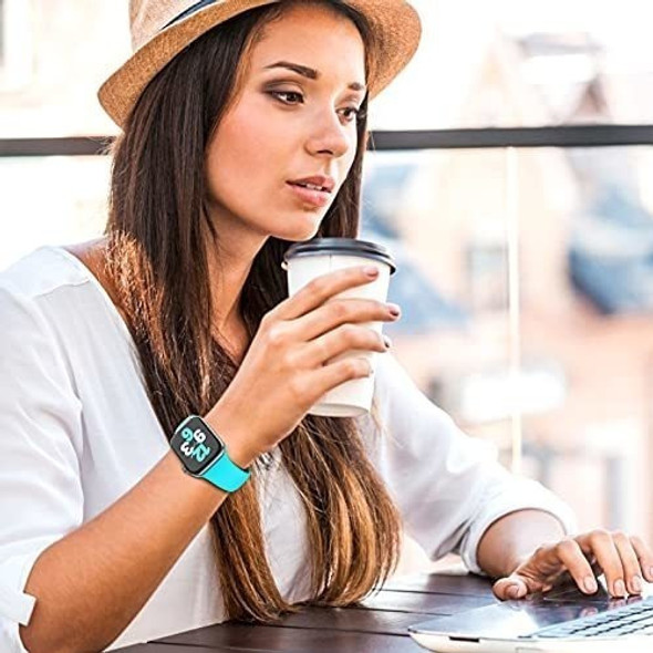 Malla Para Iwatch Series 7,6,5,4,3,2,1,se/verde Azulado 1