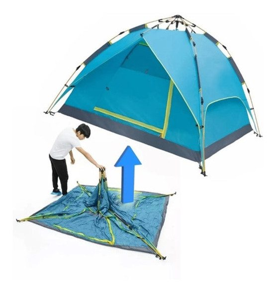 Carpa 4 Personas Autoarmable Automatica Reforzada Camping 1 Carpa 4 Personas Autoarmable Automatica Reforzada Camping 1