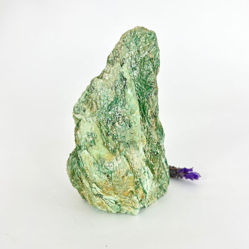 Fushita Pedra Base Serrada Decorativa Verde Brilhosa 1kg 0