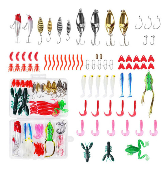 Señuelos Pesca Cebos Anzuelos Pesca Con Mosca. Kit 93 Piezas 0