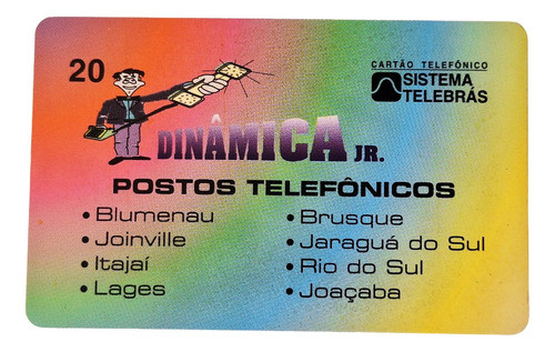 Ct287= Cartao Telebras Dinamica Novo = Desc,5,00 Ver Abaixo 0