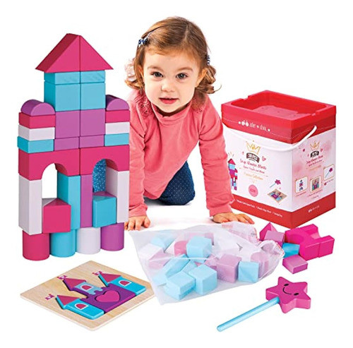 Bloques De Madera De Construcción Grandes Para Niños Pequeño 0