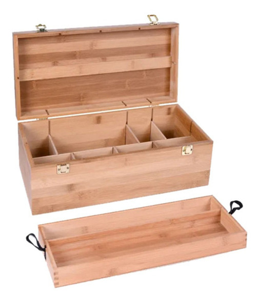 Valija De Madera Con Reparticiones Para Pinturas Sfe0044 0
