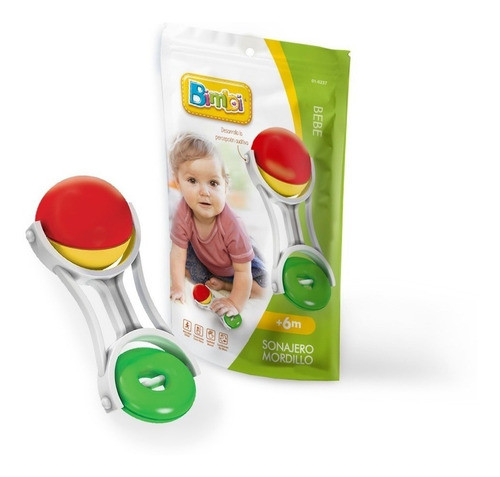 Sonajero Mordillo 2 En 1 Bimbi 6m+ Doypack 0