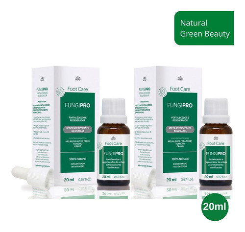 Kit 2 Fungipro Foot Care Fortalecedor De Unhas 20ml - Wnf 1