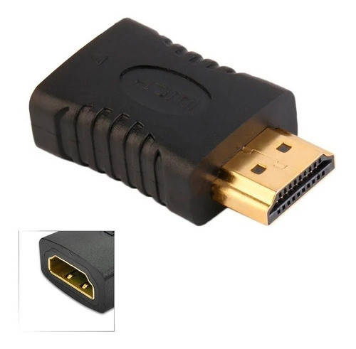 Adaptador Hdmi Hembra A Hdmi Macho Full Hd 1080 0