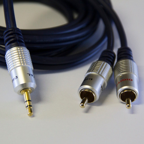 Cable Mini Plug Stereo A 2 Rca. 10 Mts Reforz. Puresonic P 1