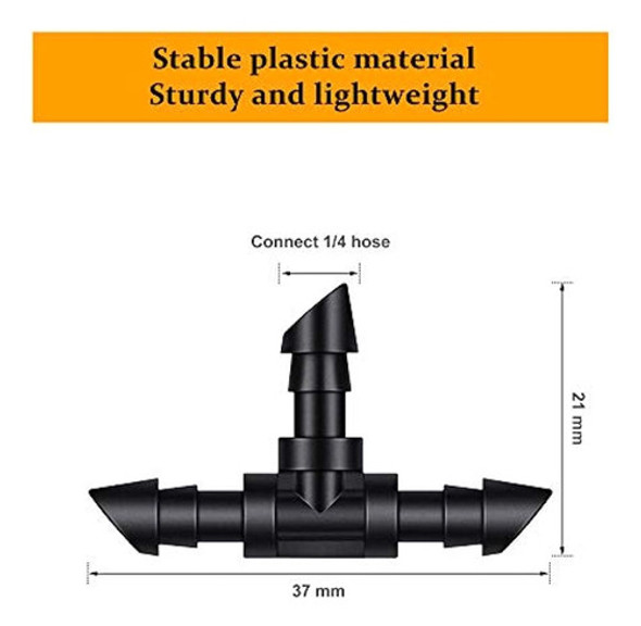 Zonon 100 Piezas Conectores De Púas Riego Por Goteo Accesori 1 Zonon 100 Piezas Conectores De Púas Riego Por Goteo Accesori 1
