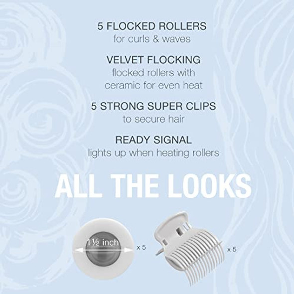 Ruleros De Ceramica Calor Instantaneo Con Pinzas Para Pelo 1 Ruleros De Ceramica Calor Instantaneo Con Pinzas Para Pelo 1