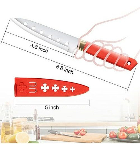Juego 3 Cuchillos Pelar Cuchillas Chef Fundas Acero Inoxidab 1