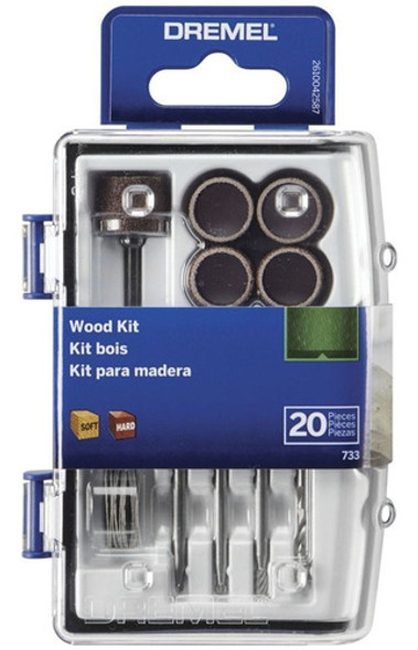Kit Dremel Minitorno Para Madera 20 Piezas 733-02 Mafacha 0