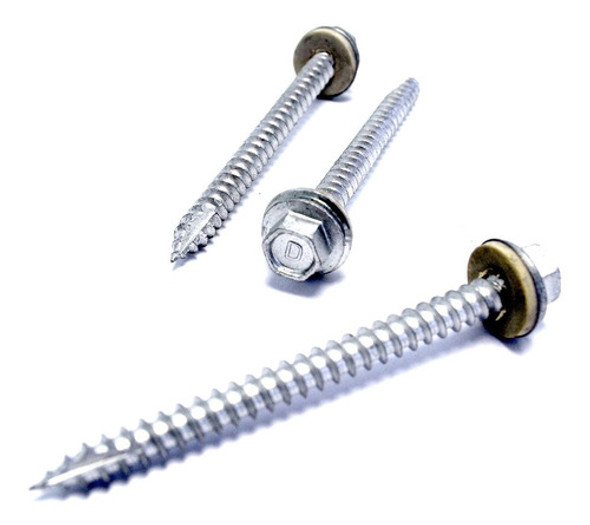 Tornillos Autoperforantes Madera 14x2 C/arandela 100 Unidad 0