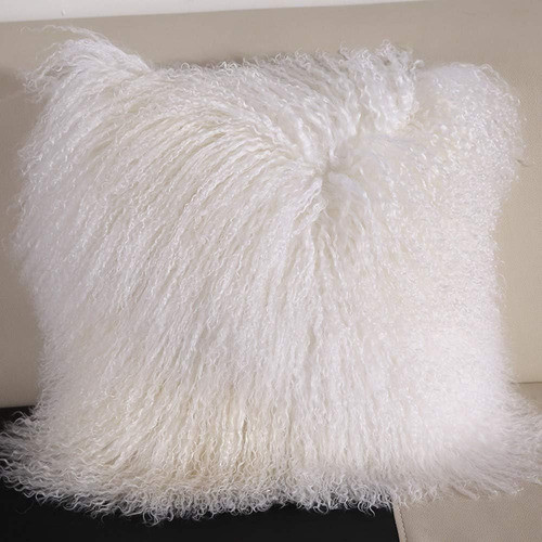 Rose Feather Real 100% Tibetan Mongolian Lamb Sheepskin Wool 0