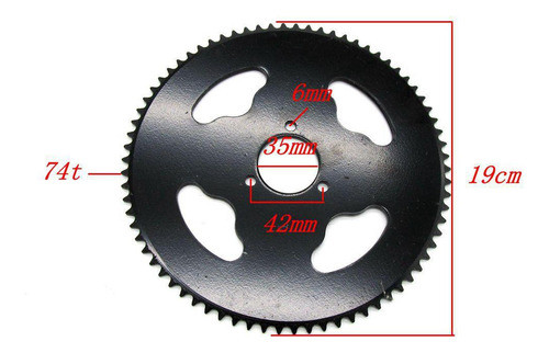 Roda Dentada Durável Para 47cc 49cc Mini Moto Scooter 1