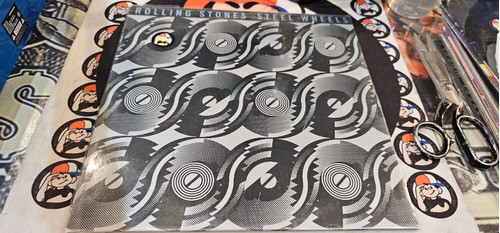 Rolling Stones Steel Wheels Lp Vinilo Insert Spain Impecable 0