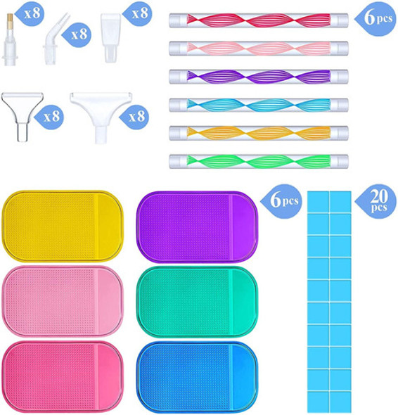 Kit De Herramientas Para Pintura Con Diamantes 5d 72 Piezas 1