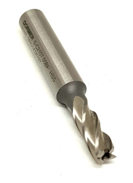 Fresa Corte Recto  7mm Cuatro Filos Dormer Acero Rapido 1
