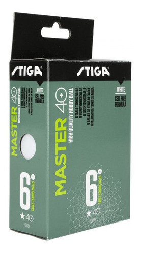 Pelotas Ping Pong Tenis De Mesa Stiga Master 1 Estrella X6 0