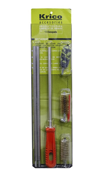 Kit De Limpieza  Baqueta Escopeta Calibre 12 0