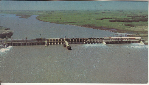 1978 Postal De La Represa De Salto Grande Uruguay 10 X 17.5 0