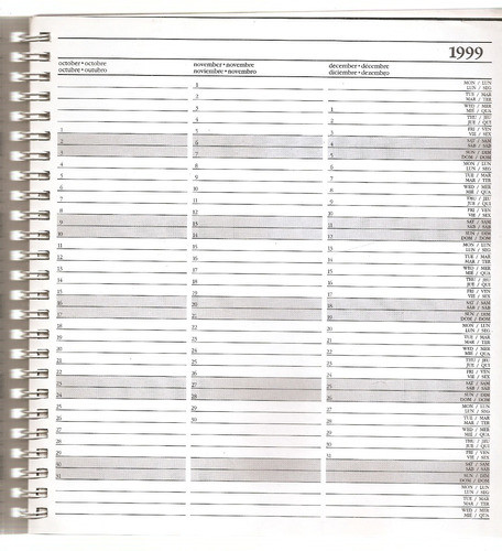 Calendario Agenda Unicef 1999 1