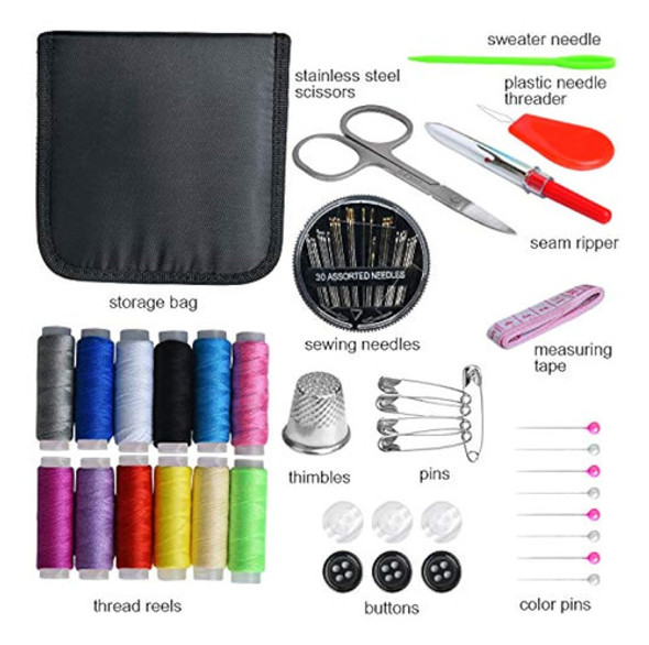 Kit De Costura, Mini Kits De Costura Portátil Con 1 Kit De Costura, Mini Kits De Costura Portátil Con 1