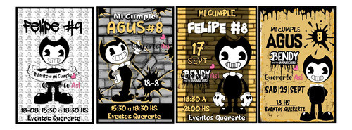 Kit Imprimible Express Personalizado - Bendy 1