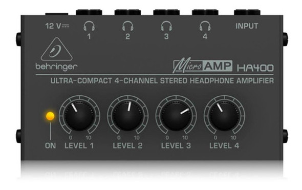 Amplificador De Auriculares Behringer Ha400 4 Salidas 0