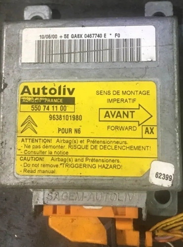 Modulo Airbag Peugeot Citroen Xsara Original Usad 1