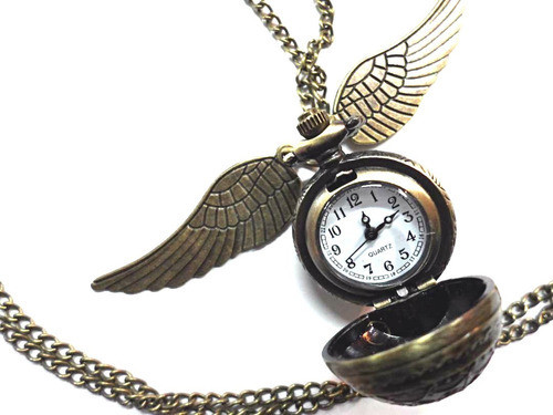 Colgante Reloj Snitch Hogwarts Harry Potter Collar Hp Meta 0