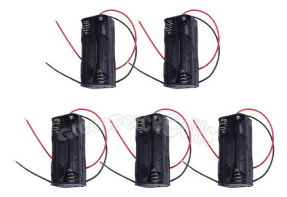 5 Piezas 4 Aaa 3a Doble Lado 1.5v Batería Soporte Almacenami 0