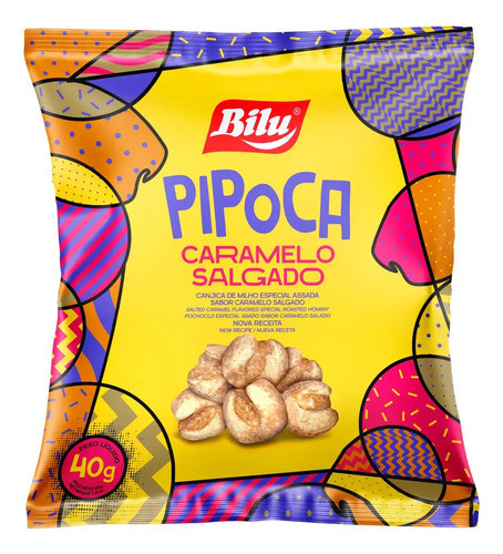 Kit C/ 12 Pipoca Original Caramelo Salgado - Caixa Com 0