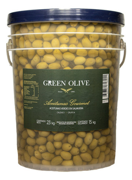 Aceitunas Verdes Green Olive N° 2 X 15 Kg. Esc. Balde 0