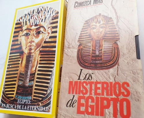 2 Videos Vhs Misterios De Egipto Y En Busca De La Eternidad 0