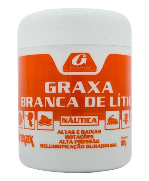 Graxa Branca De Lítio Pura Resistente A Água - Náutica 0