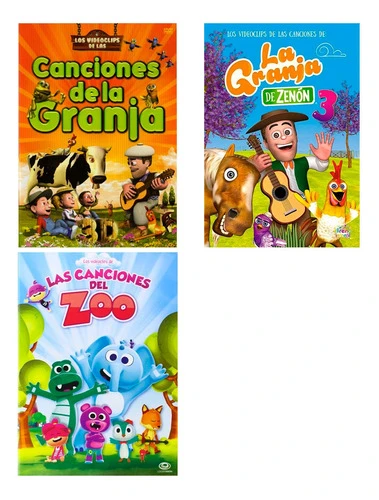 Combo 3 Dvd La Granja Vol 1 + La Granja Vol 3 + Zoo Vol 1 0