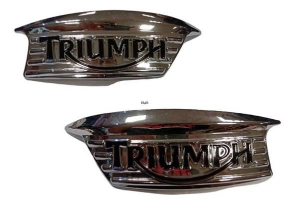 Insignia triumph auto adhesiva cromada 1 Insignia triumph auto adhesiva cromada 1