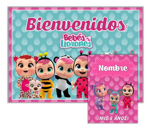 Kit Imprimible Bebés Llorones + Libro Colorear Editables 0