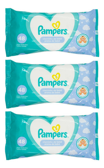 Pampers Kit X3 Toallitas Húmedas Aroma Caricia De Bebé 0 Pampers Kit X3 Toallitas Húmedas Aroma Caricia De Bebé 0