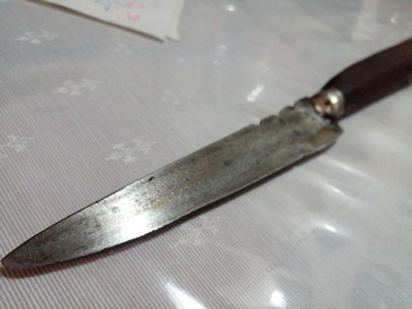 Cuchillo Acero Forjado Antiguo 26 Cm Hoja De 13cm 1