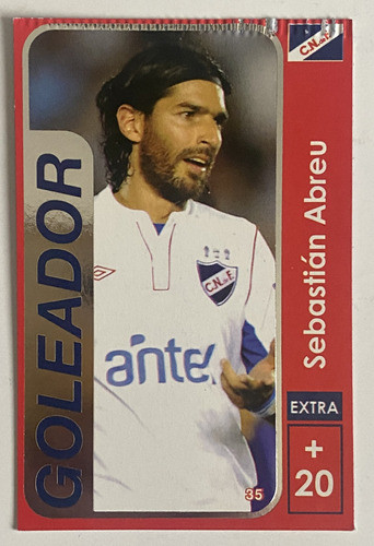 Tarjeta Goleador De Nacional Sebastián Abreu Fútbol Snp 0