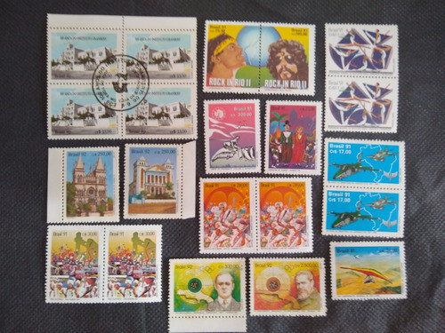 21 Selos Comemorativos 1990 / 1991 E 1992 0