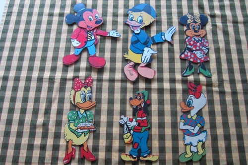 Cuadritos De Personajes De Disney, Retro- Vintage!!!, Año 19 0