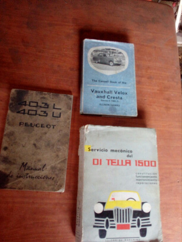 Manual Original Peugeot 403 Vauxhall Velox Di Tella 1500 Lea 0