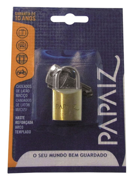 Candado De Bronce Doble Cierre Papaiz 25mm 0