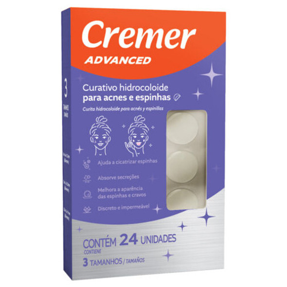 Adesivo Hidrocoloide Acnes E Espinhas Cremer Curativo 10 Un 1 Adesivo Hidrocoloide Acnes E Espinhas Cremer Curativo 10 Un 1