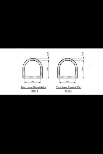Alcantarilla De Hormigón Base Plana 0.60 X 1 Metro 0
